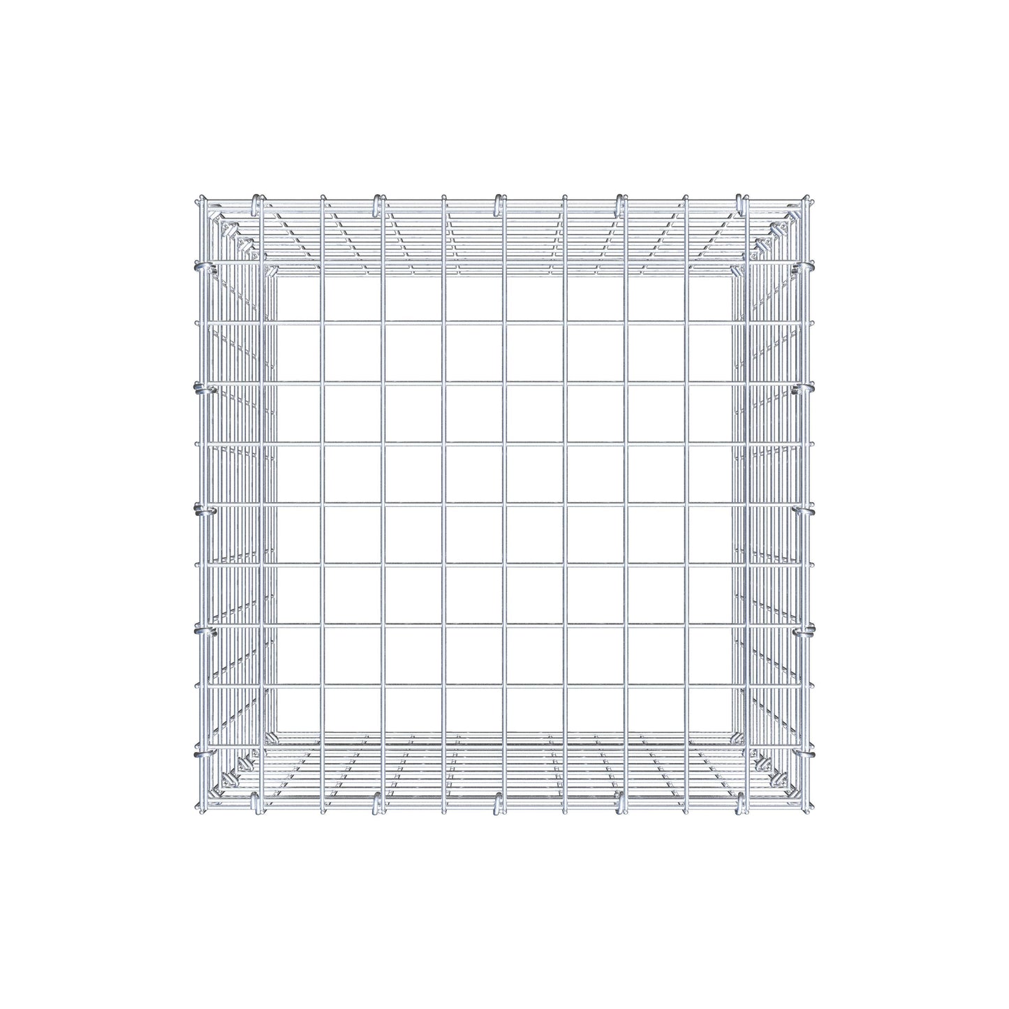 Gabbione aggiuntivo tipo 3 50 cm x 50 cm x 50 cm (L x H x P), maglia 5 cm x 5 cm, anello a C