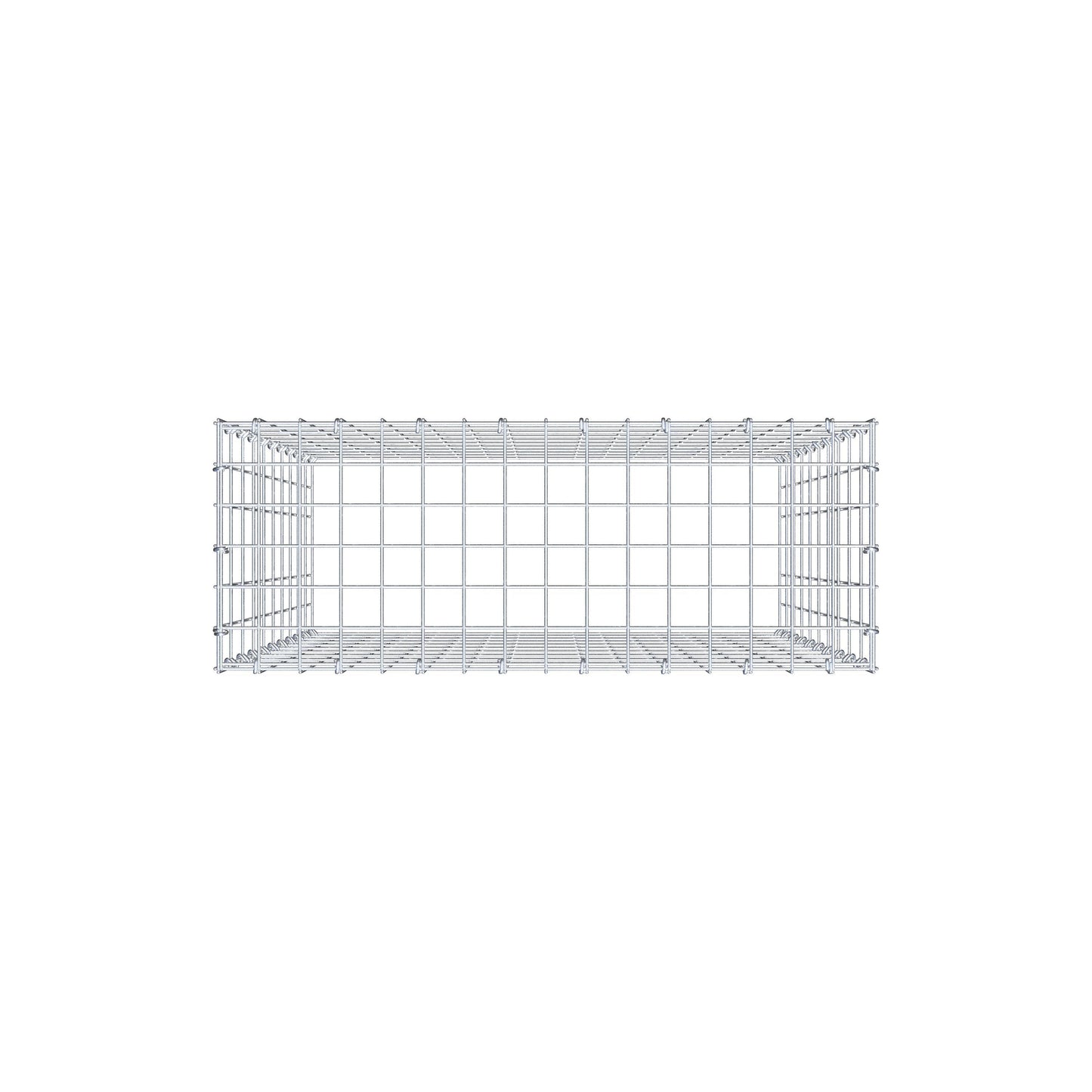 Fourche rapportée type 3 100 cm x 80 cm x 30 cm (L x H x P), mailles 5 cm x 10 cm, anneau C