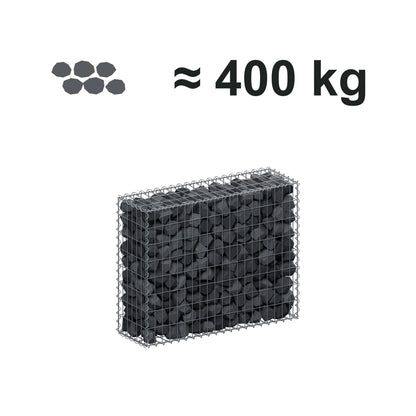 Gabion 100 cm x 80 cm x 30 cm (L x H x D), mesh size 5 cm x 10 cm, spiral