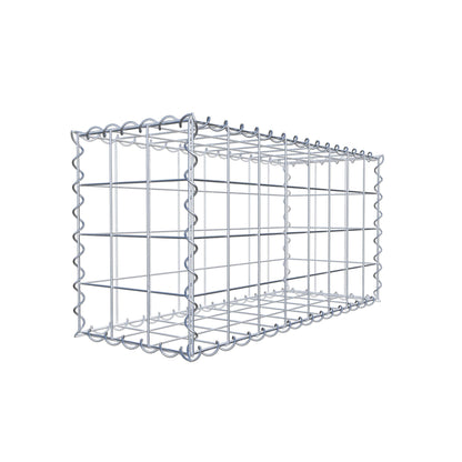 Gabion 80 cm x 40 cm x 30 cm (L x H x D), mesh size 10 cm x 10 cm, spiral