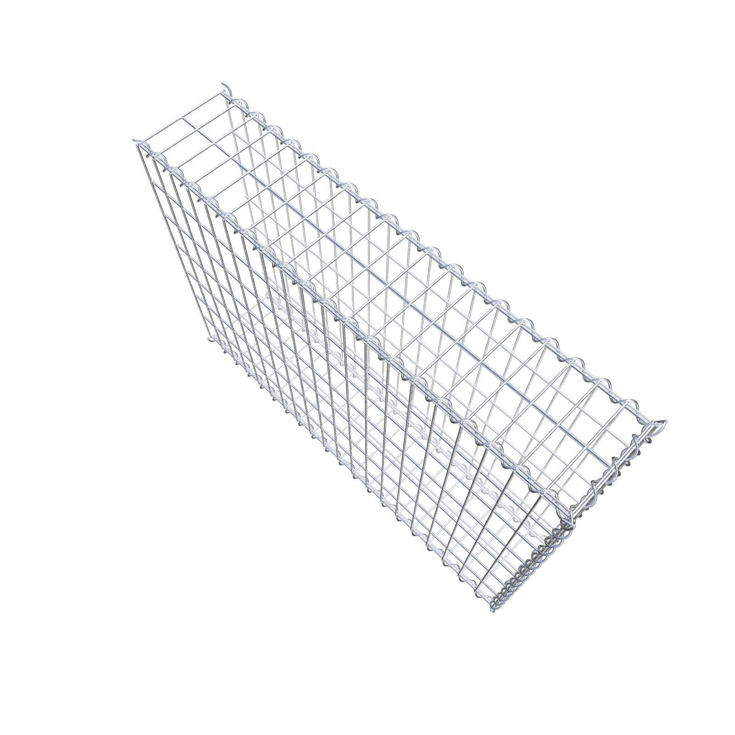 Gabbione aggiuntivo tipo 2 100 cm x 70 cm x 20 cm (L x H x P), dimensione maglia 5 cm x 10 cm, a spirale