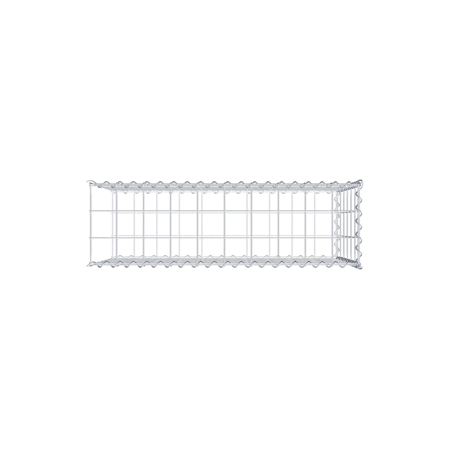 Anbaugabione Typ 2 100 cm x 60 cm x 30 cm (L x H x T), Maschenweite 10 cm x 10 cm, Spirale
