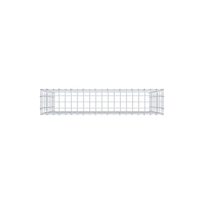Gabião Tipo 3 100 cm x 90 cm x 20 cm (C x A x P), malhagem 5 cm x 10 cm, anel C