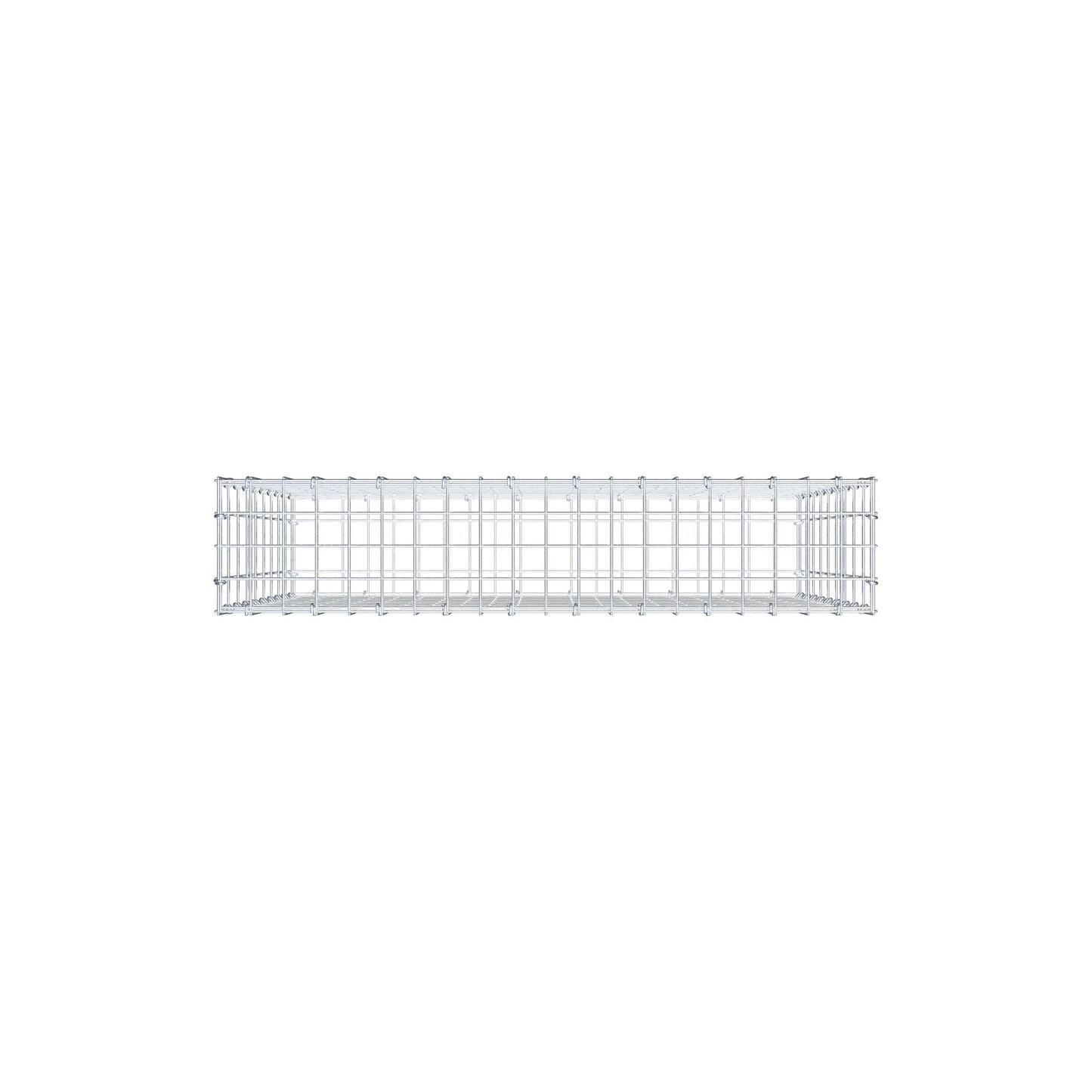 Gabbione 100 cm x 90 cm x 20 cm (L x H x P), maglia 5 cm x 10 cm, anello a C