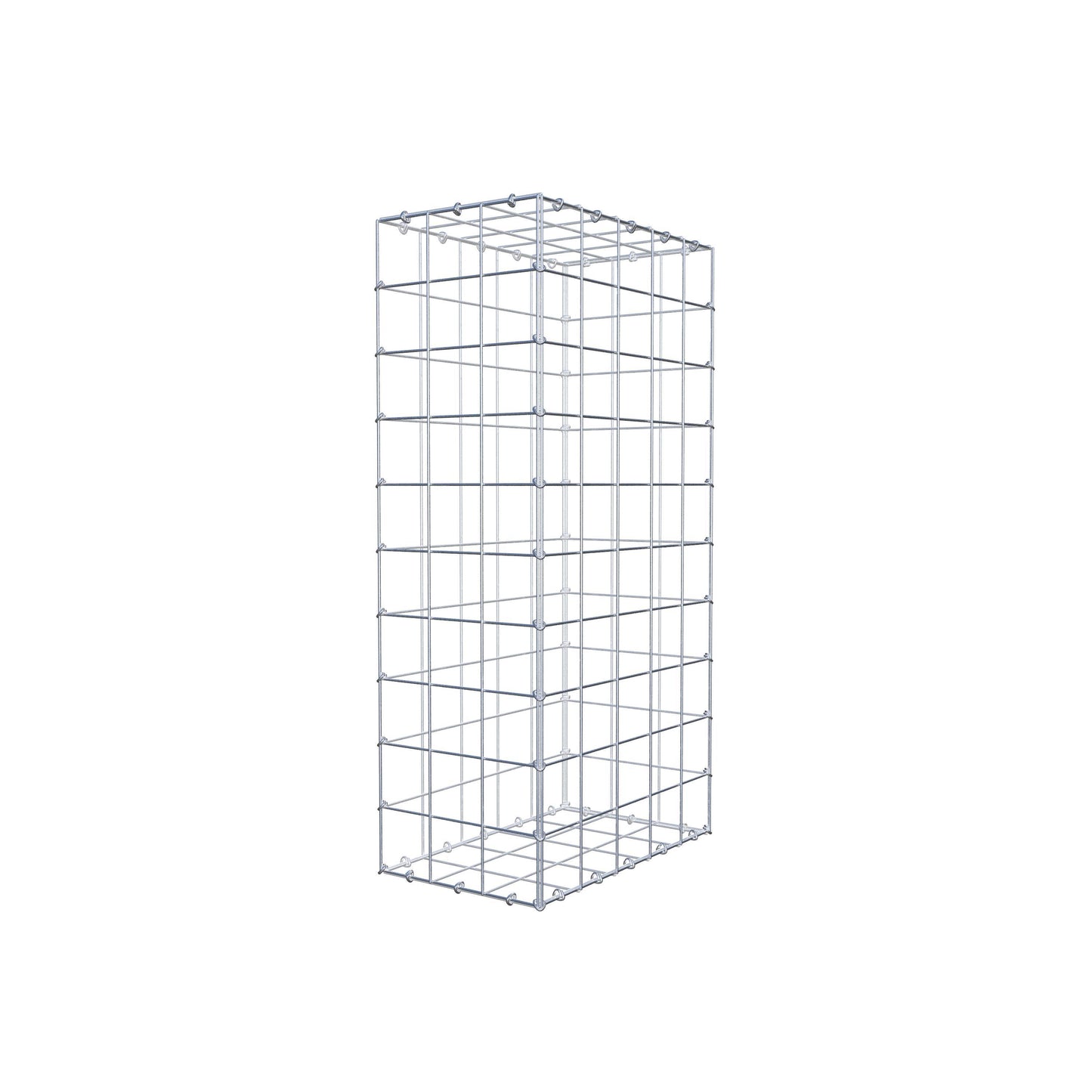 Gabião 100 cm x 50 cm x 30 cm (C x A x P), malhagem 10 cm x 10 cm, anel C