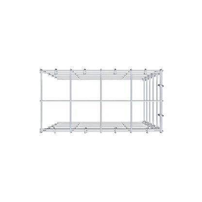 Gabião Tipo 4 50 cm x 40 cm x 20 cm (C x A x P), malhagem 10 cm x 10 cm, anel C