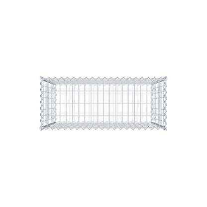 Gabione 100 cm x 90 cm x 40 cm (L x H x T), Maschenweite 5 cm x 10 cm, Spirale