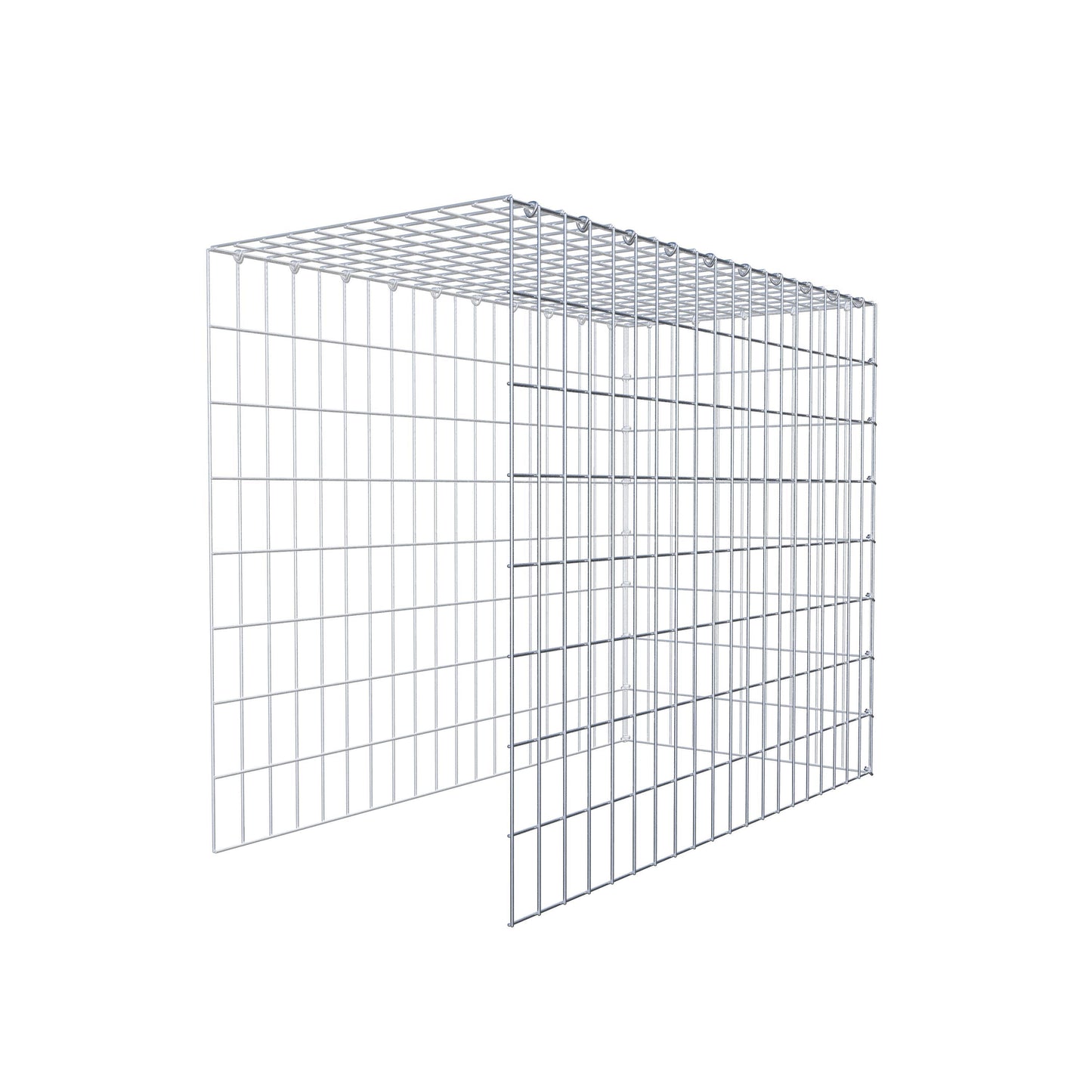 Pila adicional tipo 4 100 cm x 80 cm x 50 cm (L x A x P), malla 5 cm x 10 cm, anillo en C