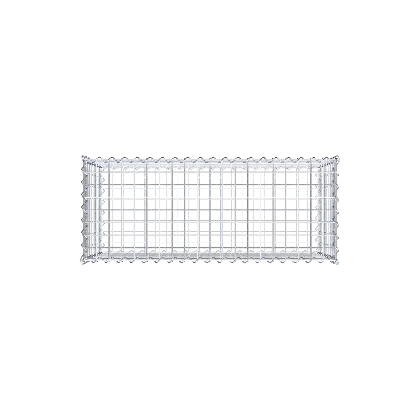 Gabione 100 cm x 50 cm x 40 cm (L x H x T), Maschenweite 5 cm x 5 cm, Spirale