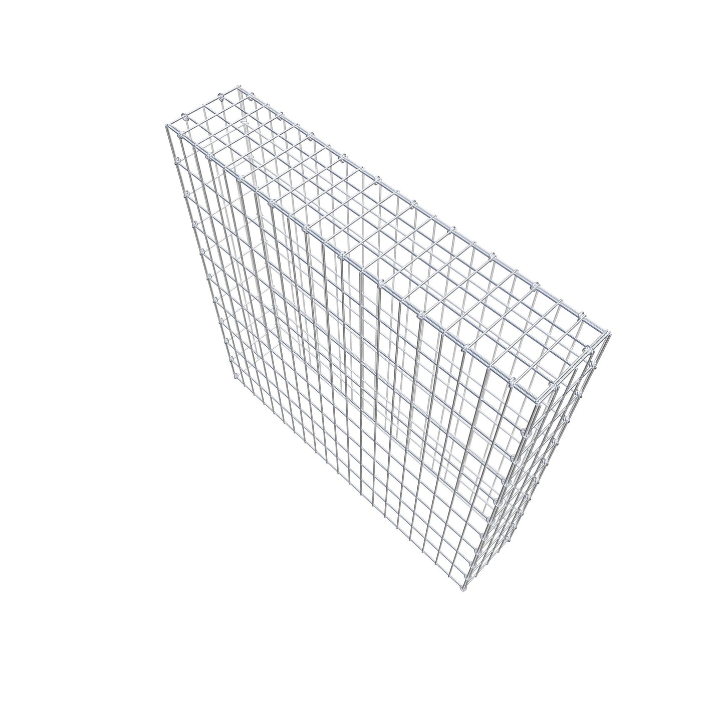 Gavión complementario de tipo 3 100 cm x 100 cm x 20 cm (L x A x P), malla 5 cm x 10 cm, anillo en C