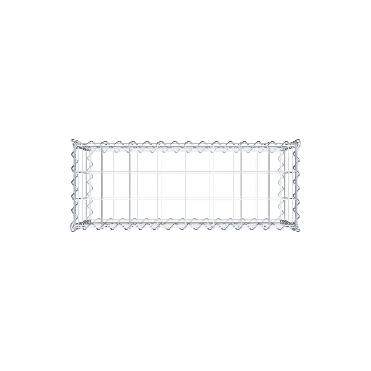 Gabion 80 cm x 40 cm x 30 cm (L x H x D), mesh size 10 cm x 10 cm, spiral