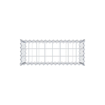 Gabion 80 cm x 40 cm x 30 cm (L x H x D), mesh size 10 cm x 10 cm, spiral