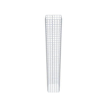 Columna rectangular de gaviones galvanizados en caliente, 32 cm x 32 cm, 200 cm de altura, MW 5 cm x 5 cm