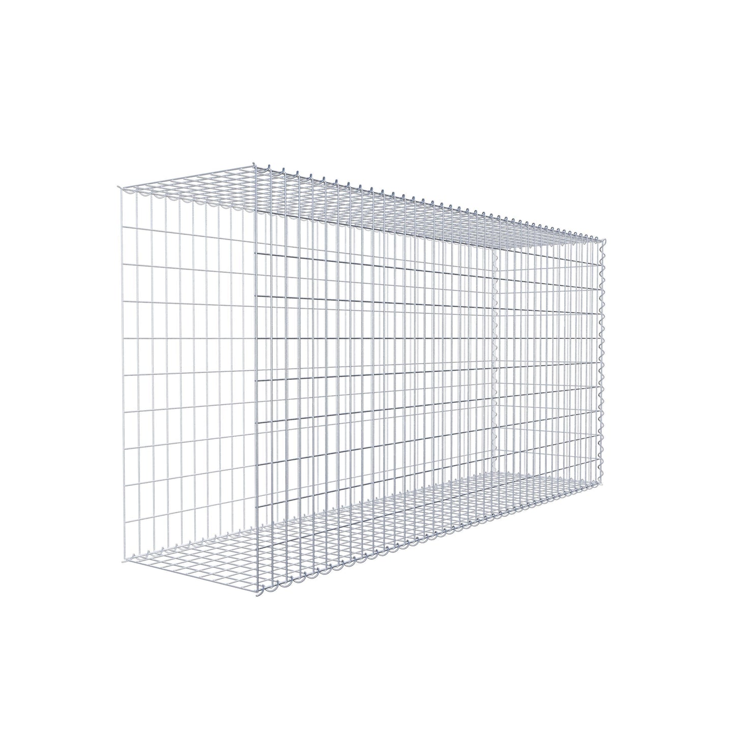 Gavión complementario tipo 2 200 cm x 100 cm x 50 cm (L x A x P), malla 5 cm x 10 cm, espiral