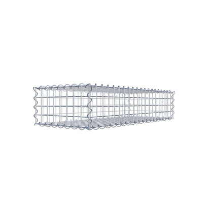 Gabion 100 cm x 20 cm x 40 cm (L x H x D), maskestørrelse 5 cm x 5 cm, spiral