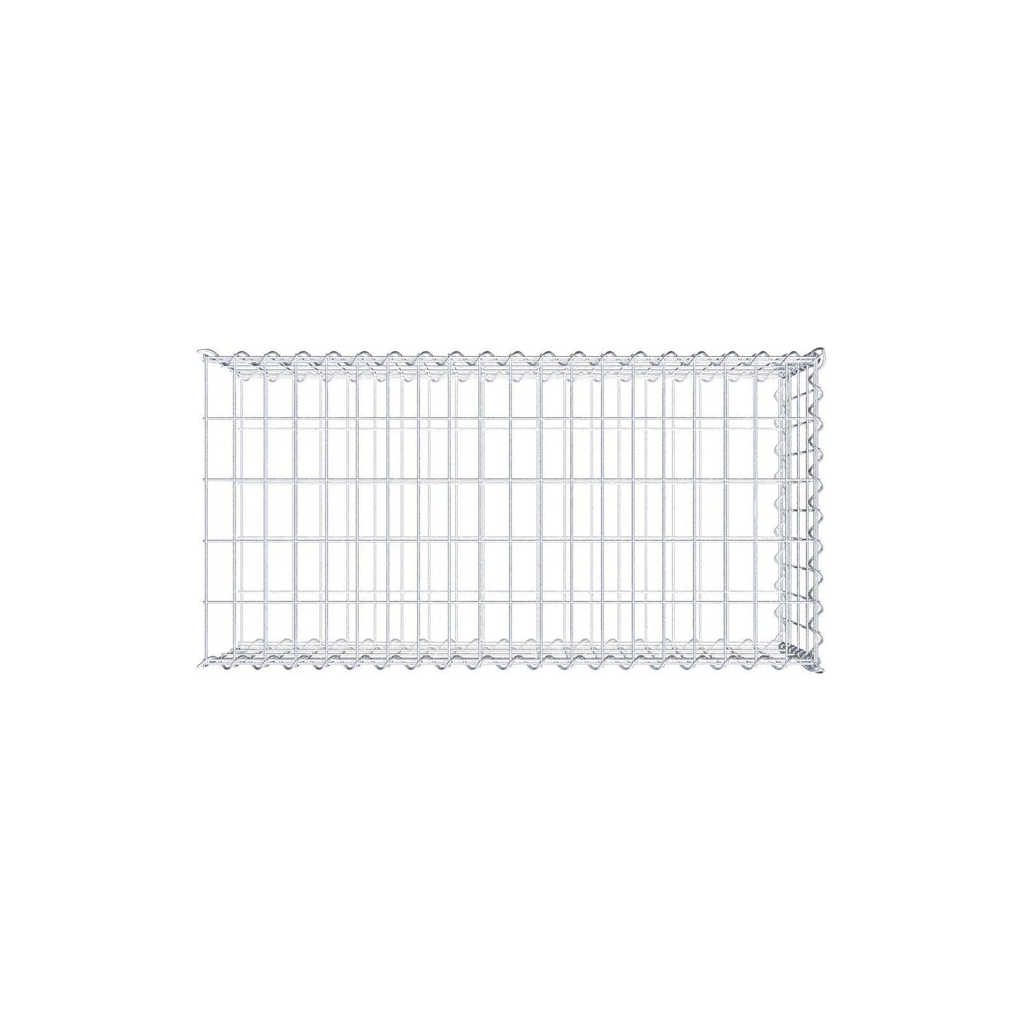 Gavión complementario tipo 2 100 cm x 40 cm x 50 cm (L x A x P), malla 5 cm x 10 cm, espiral