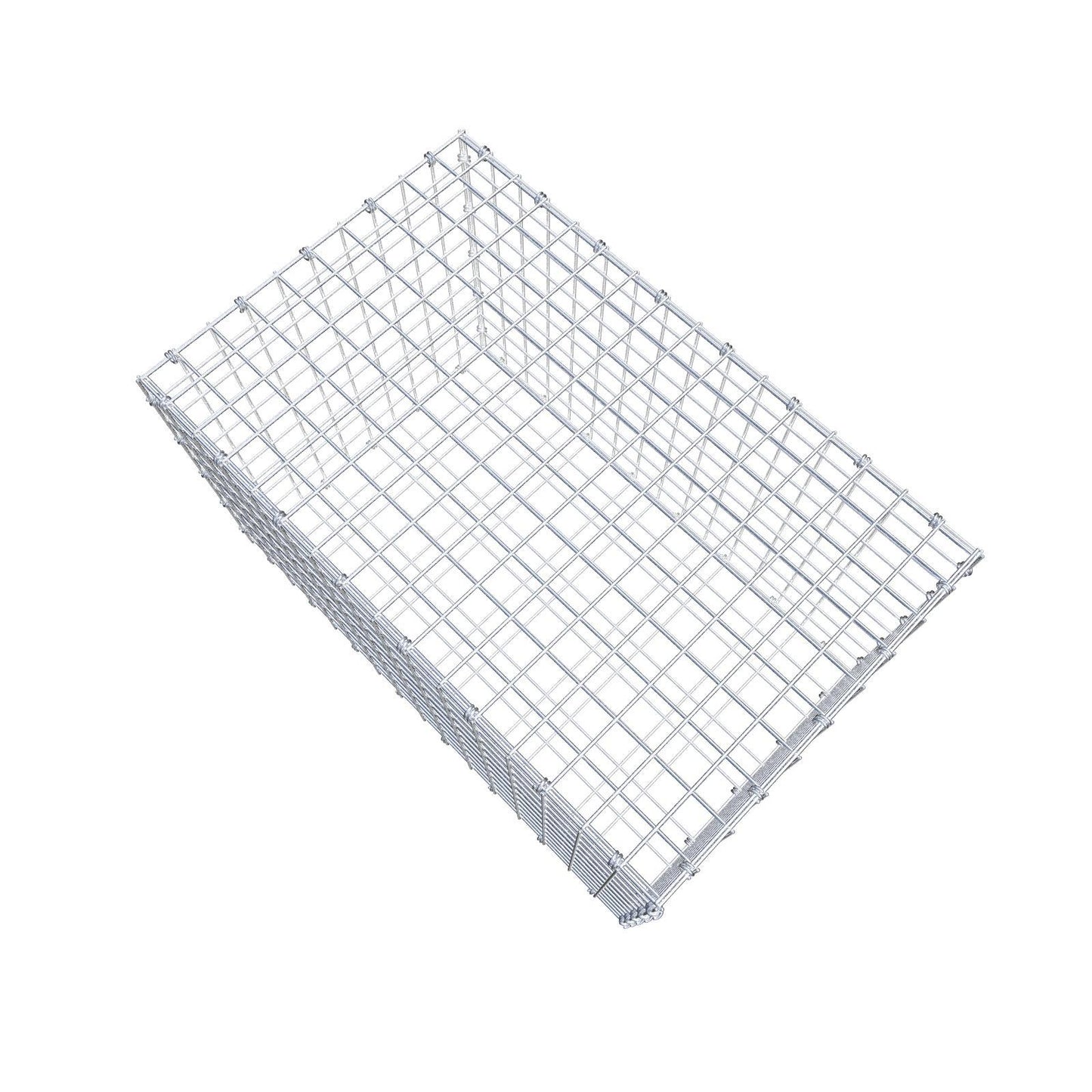 Gavión 80 cm x 50 cm x 50 cm (L x A x P), luz de malla 5 x 5 cm, anillo en espiral