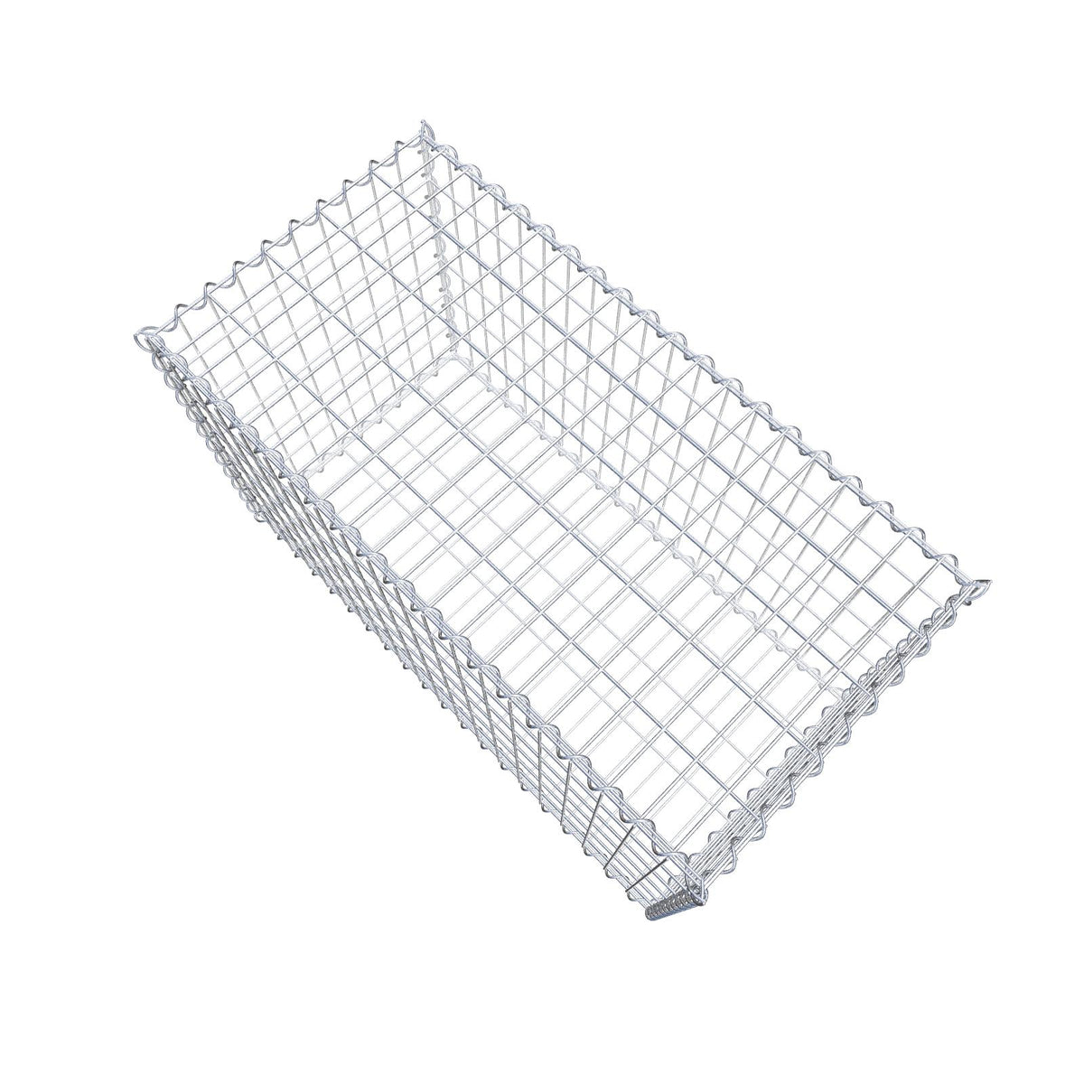 Gabion 100 cm x 60 cm x 50 cm (L x H x P), mailles 5 cm x 10 cm, spirale