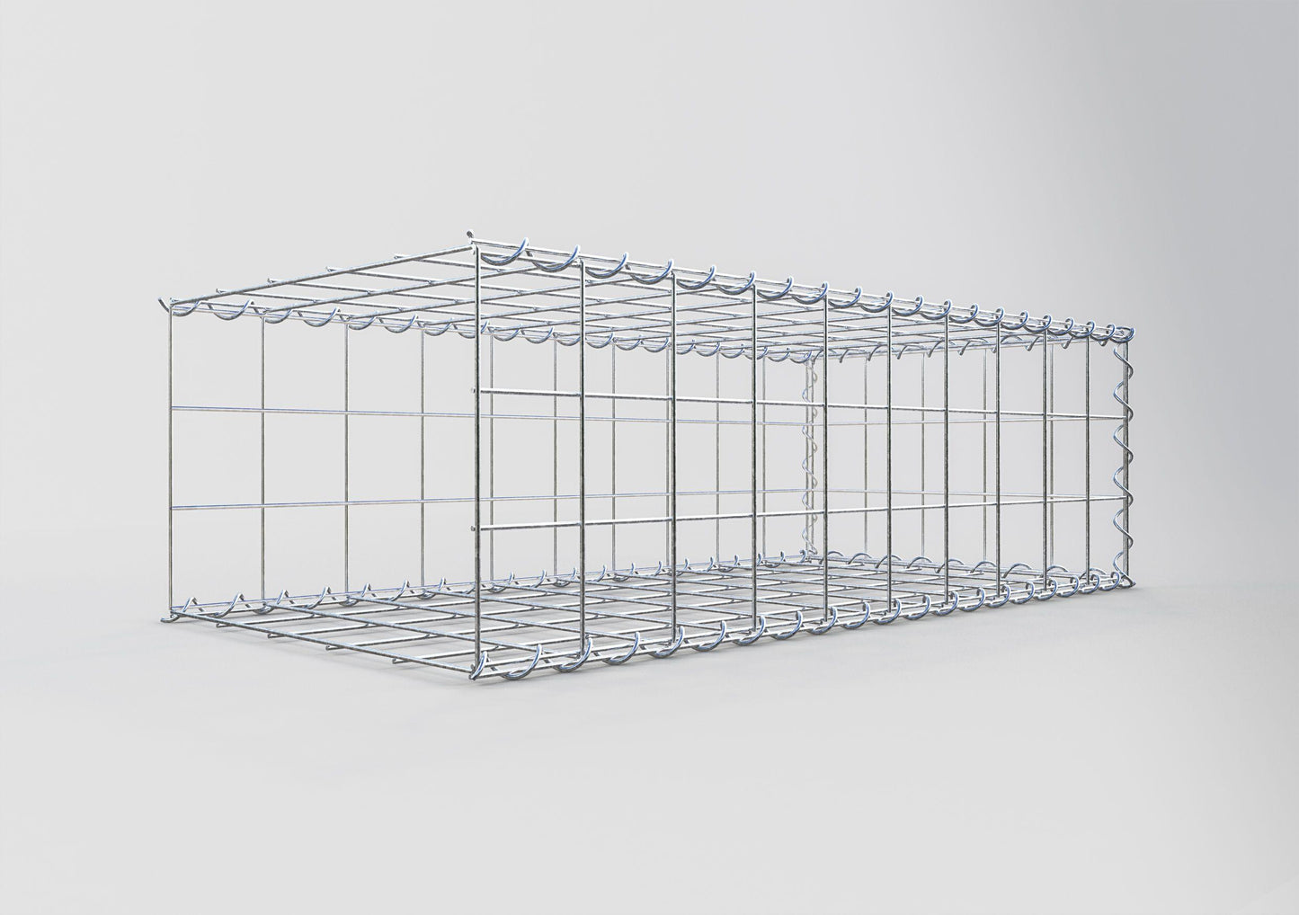 Gavión complementario tipo 2 100 cm x 30 cm x 50 cm (L x A x P), malla 10 cm x 10 cm, espiral