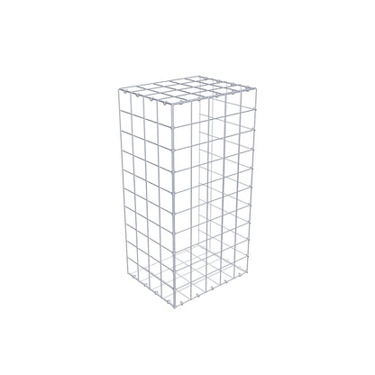 Gavión complementario de tipo 2 100 cm x 40 cm x 50 cm (L x A x P), malla 10 cm x 10 cm, anillo en C