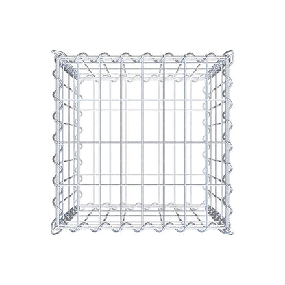 Gavión 40 cm x 40 cm x 40 cm (L x A x P), luz de malla 5 cm x 10 cm, en espiral