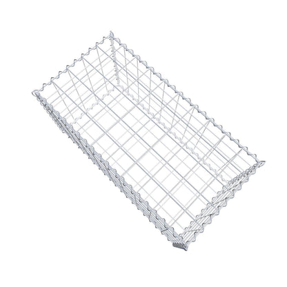 Juego de 2 gaviones de 100 cm x 50 cm x 50 cm (largo x alto x fondo), malla de 10 x 10 cm, en espiral