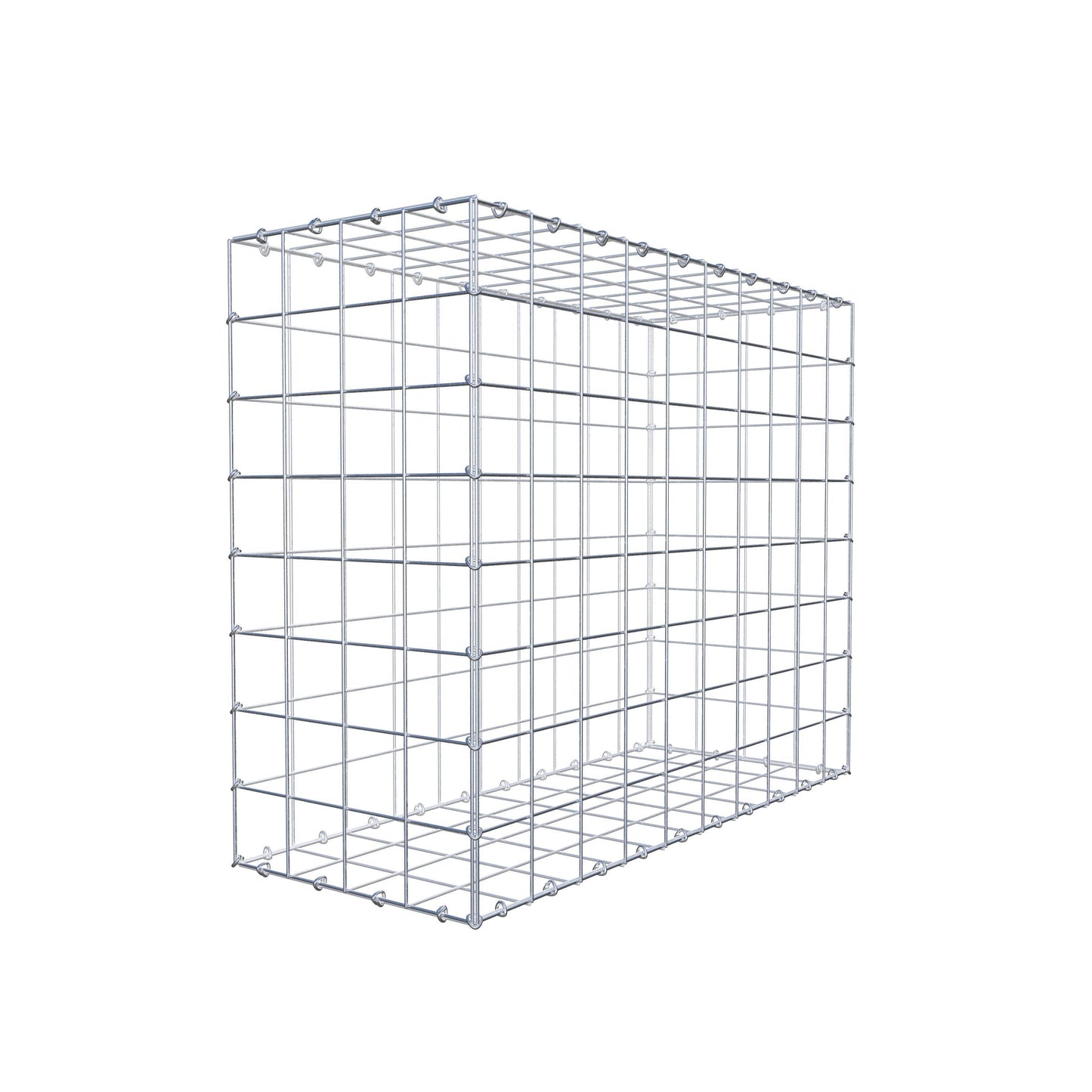 Gabion 100 cm x 80 cm x 40 cm (L x H x D), mesh size 10 cm x 10 cm, C-ring