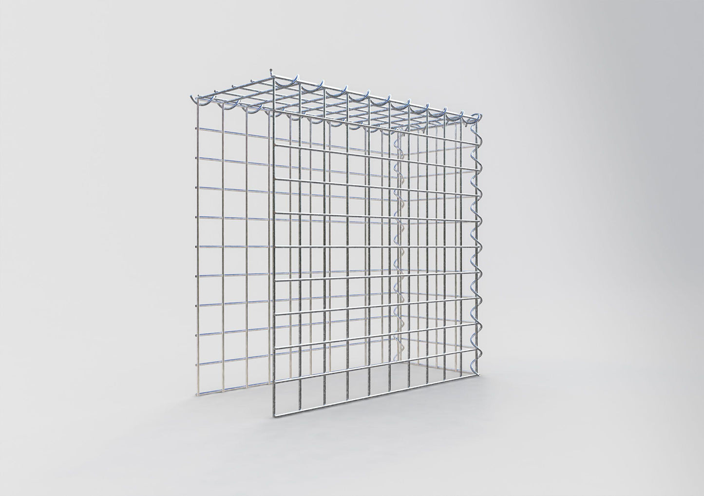 Gavión adicional tipo 4 50 cm x 50 cm x 20 cm (L x A x P), malla 5 cm x 5 cm, en espiral