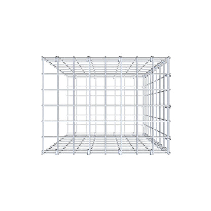Fourche rapportée type 2 80 cm x 40 cm x 30 cm, mailles 5 cm x 10 cm, anneau en C