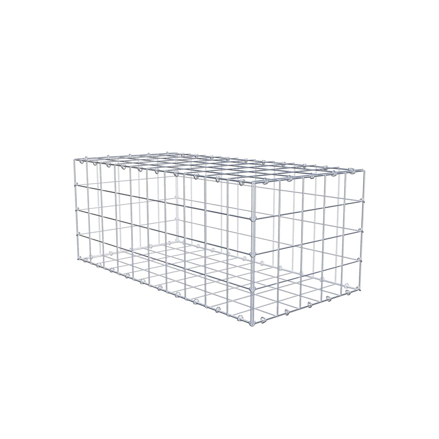 Gabião 100 cm x 40 cm x 50 cm (C x A x P), malhagem 10 cm x 10 cm, anel C