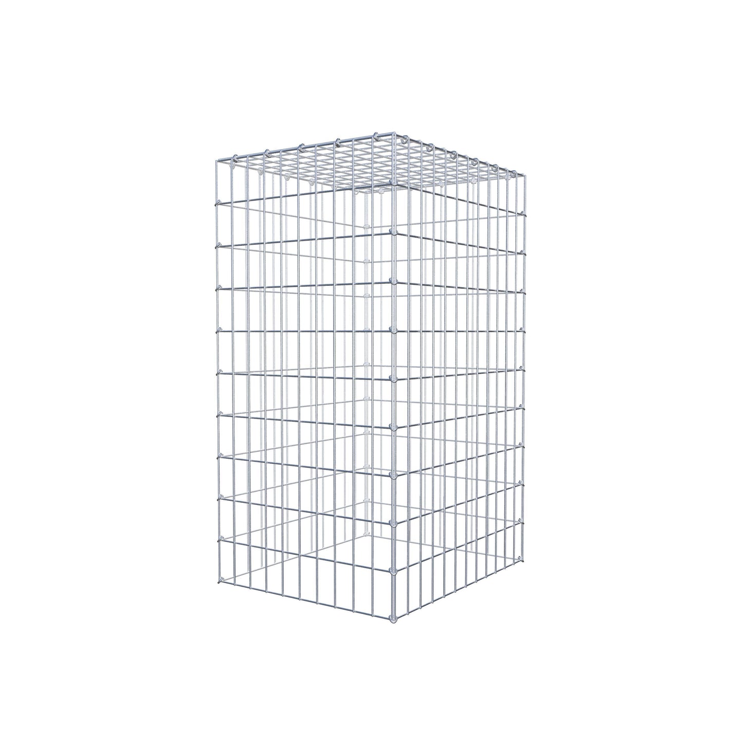 Gavión complementario de tipo 3 100 cm x 60 cm x 50 cm (L x A x P), malla 5 cm x 10 cm, anillo en C