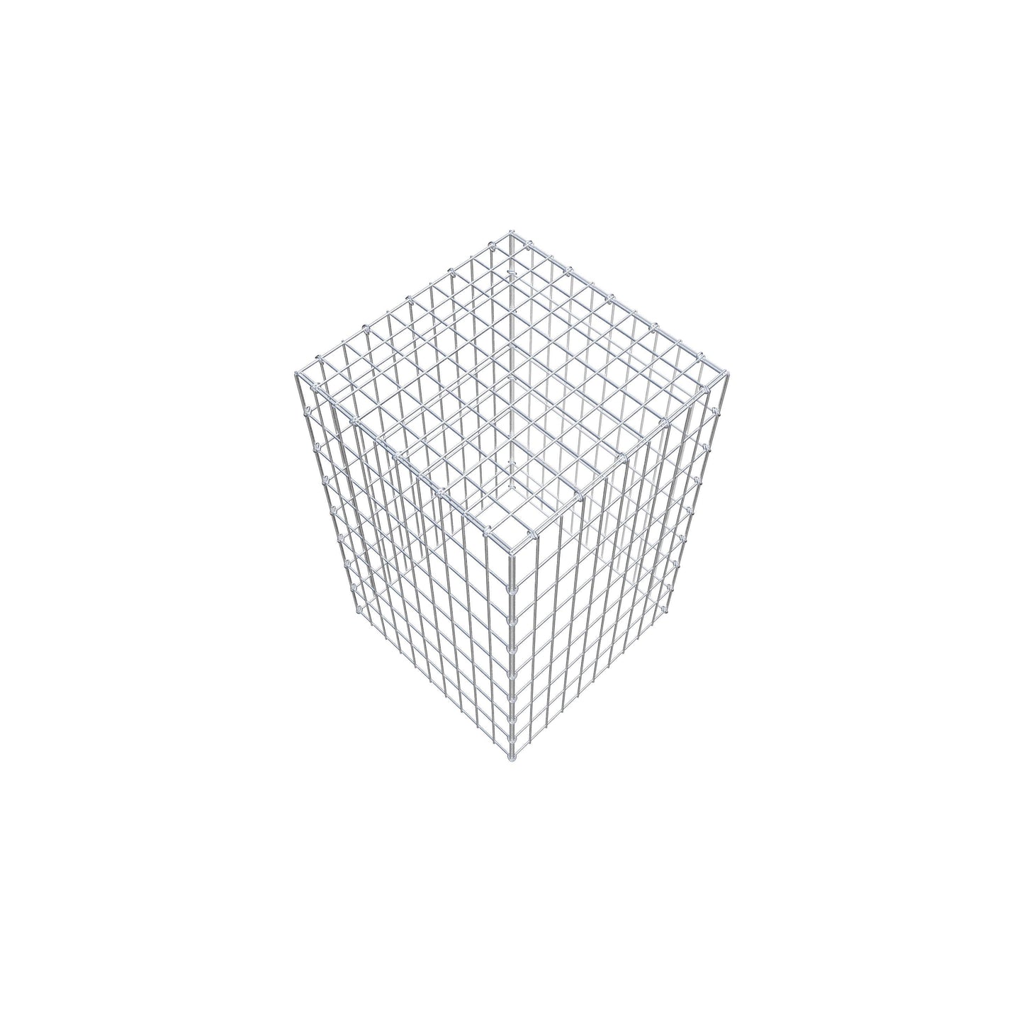 Gabião Tipo 3 80 cm x 50 cm x 50 cm (C x A x P), malhagem 5 cm x 10 cm, anel C