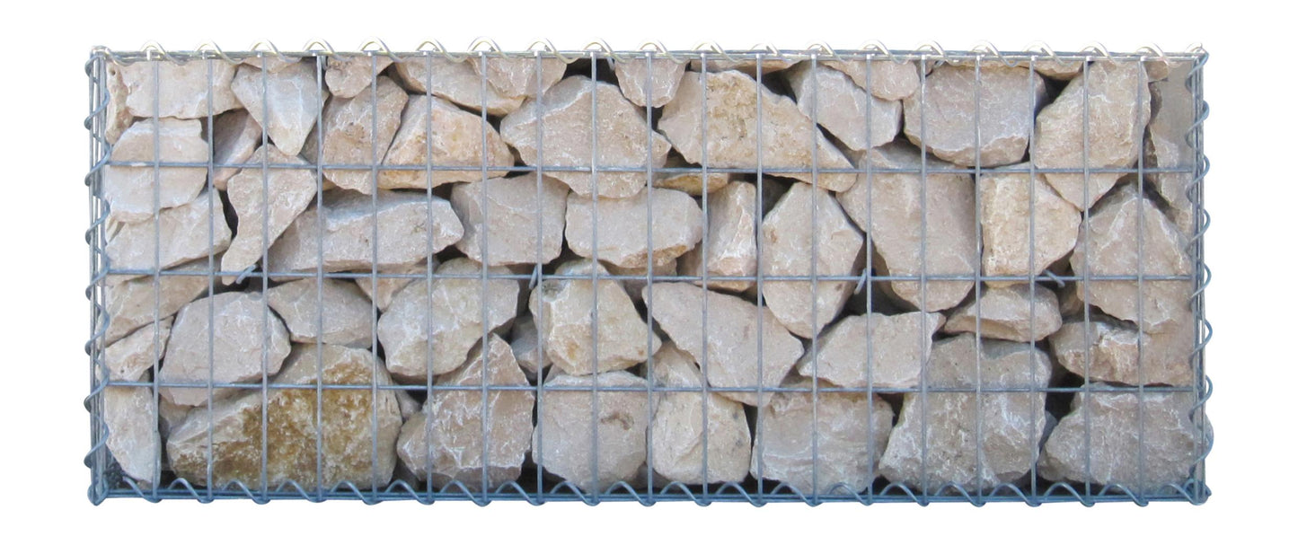 Set van 2 schanskorven 100 cm x 40 cm x 30 cm (L x H x D), maaswijdte 5 x 10 cm, spiraalvormig