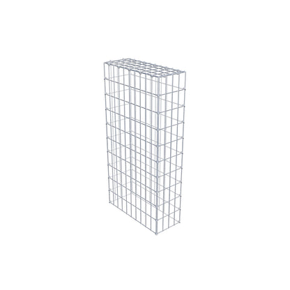 Gavión complementario de tipo 3 100 cm x 50 cm x 20 cm (largo x alto x fondo), malla 5 cm x 10 cm, anillo en C