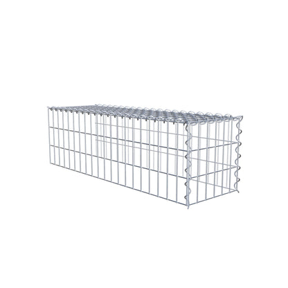 Gavión complementario tipo 4 100 cm x 30 cm x 30 cm (L x A x P), malla 5 cm x 10 cm, espiral