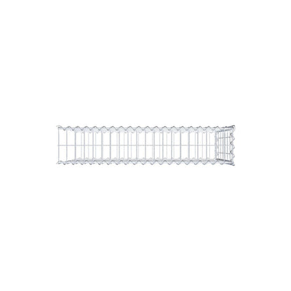 Gabbione aggiuntivo tipo 2 100 cm x 70 cm x 20 cm (L x H x P), dimensione maglia 5 cm x 10 cm, a spirale