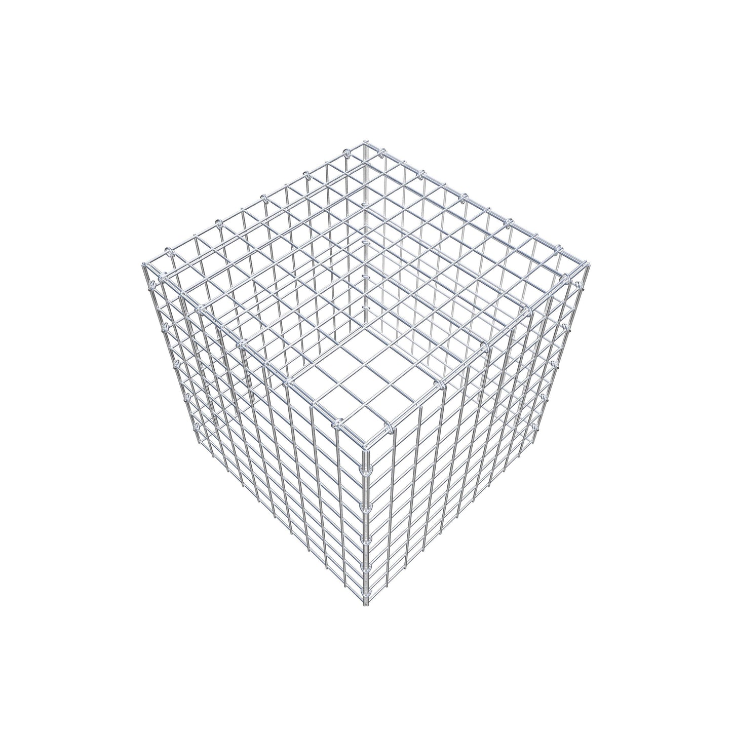 Gabbione aggiuntivo tipo 3 50 cm x 50 cm x 50 cm (L x H x P), maglia 5 cm x 5 cm, anello a C