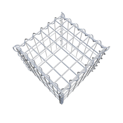 Grown-on gabion type 3 30 cm x 30 cm x 30 cm (L x H x D), mesh size 5 cm x 10 cm, spiral