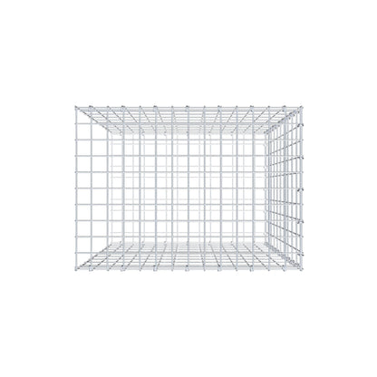 Monteret gabion type 2 100 cm x 70 cm x 50 cm, maskestørrelse 5 cm x 10 cm, C-ring