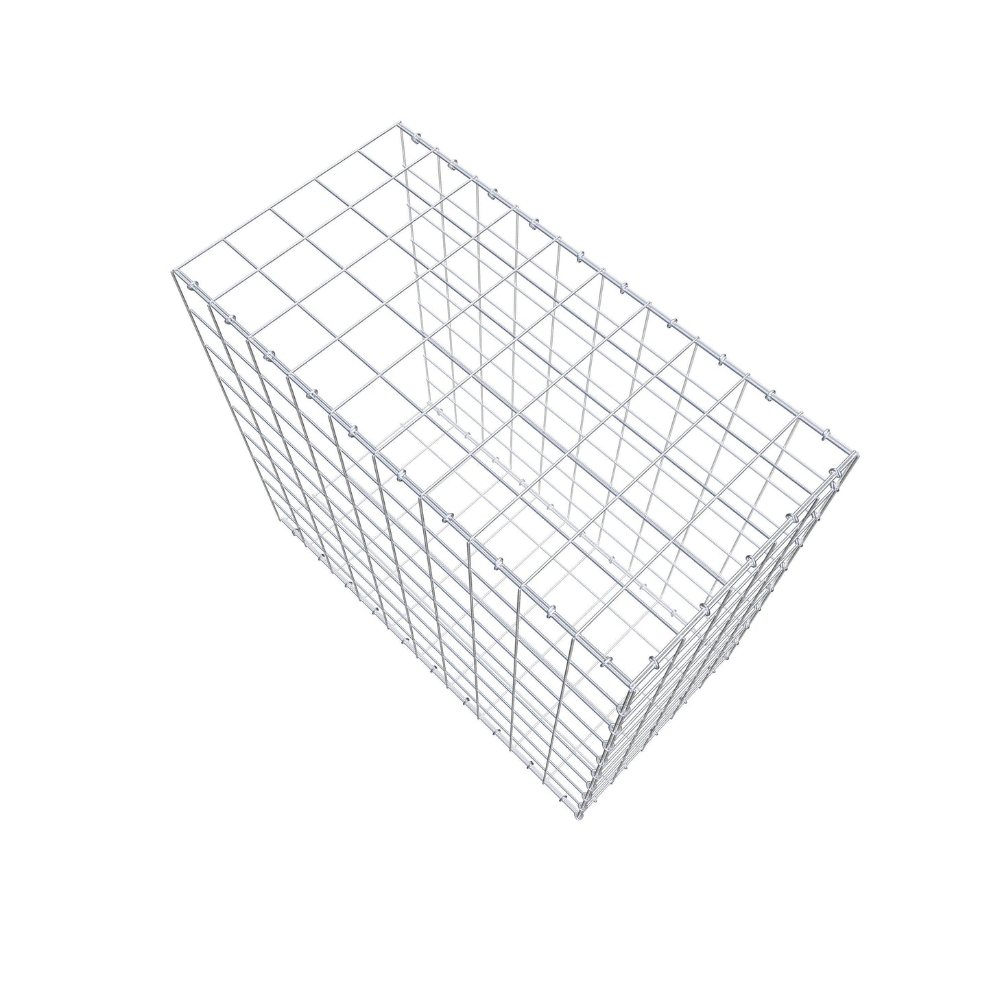 Gavión complementario de tipo 2 100 cm x 90 cm x 50 cm (L x A x P), malla 10 cm x 10 cm, anillo en C