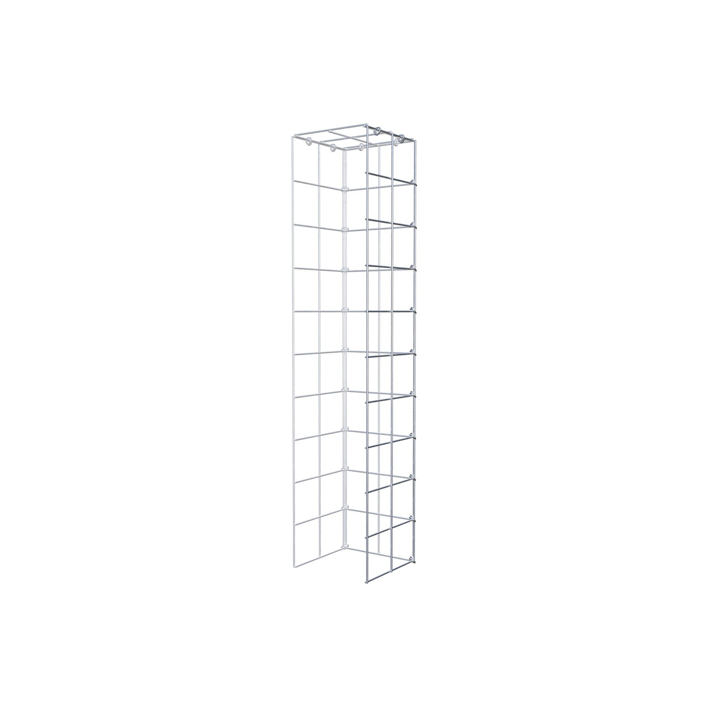 Type 4 oplegkorf 100 cm x 20 cm x 20 cm (L x H x D), maaswijdte 10 cm x 10 cm, C-ring