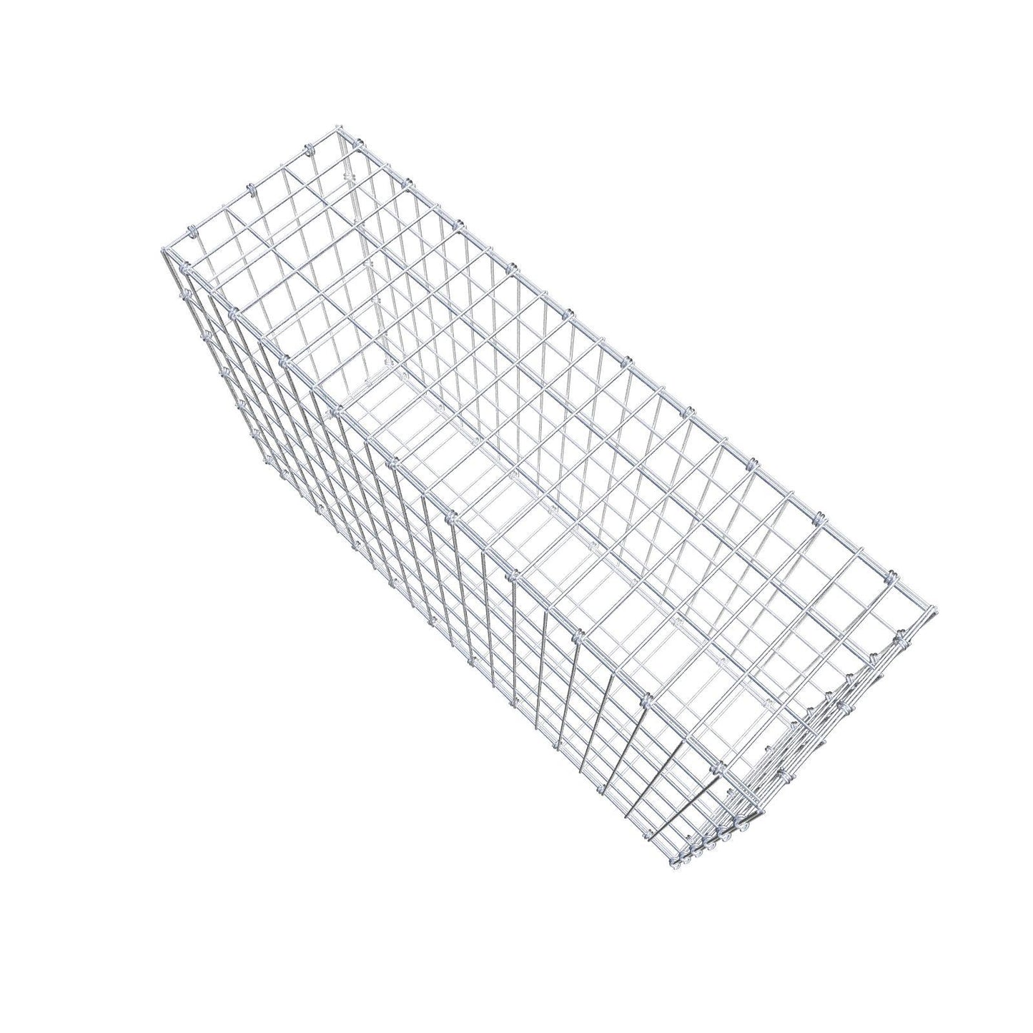 Schanskorf 100 cm x 60 cm x 30 cm (L x H x D), maaswijdte 5 x 10 cm, spiraalring