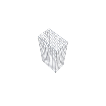 Gavión complementario de tipo 3 100 cm x 50 cm x 30 cm (L x A x P), malla 5 cm x 5 cm, anillo en C