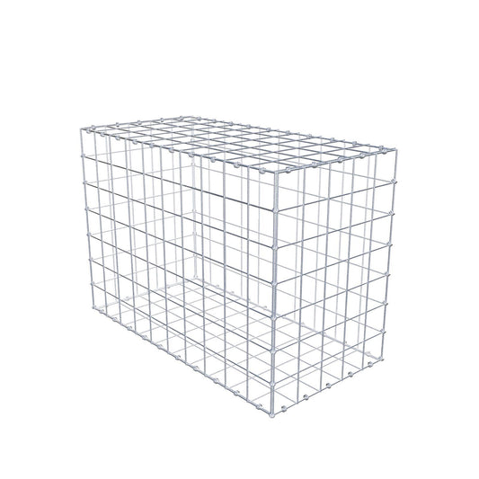 Gabbione 100 cm x 70 cm x 50 cm (L x H x P), maglia 10 x 10 cm, anello a spirale
