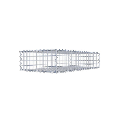 Gabião 100 cm x 20 cm x 50 cm (C x A x P), malhagem 5 cm x 5 cm, espiral