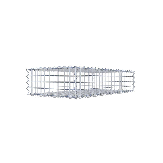 Gabião 100 cm x 20 cm x 50 cm (C x A x P), malhagem 5 cm x 5 cm, espiral