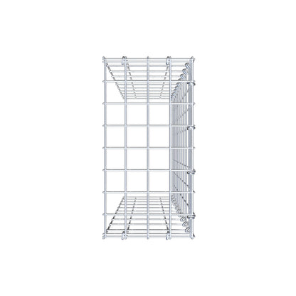 Anbaugabione Typ 4 100 cm x 20 cm x 40 cm (L x H x T), Maschenweite 5 cm x 10 cm, C-Ring