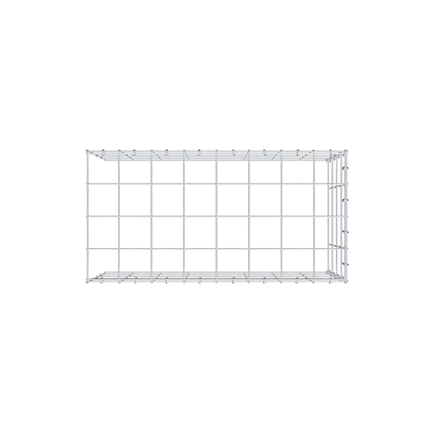Pila adicional tipo 4 80 cm x 40 cm x 40 cm (L x A x P), malla 10 cm x 10 cm, anillo en C