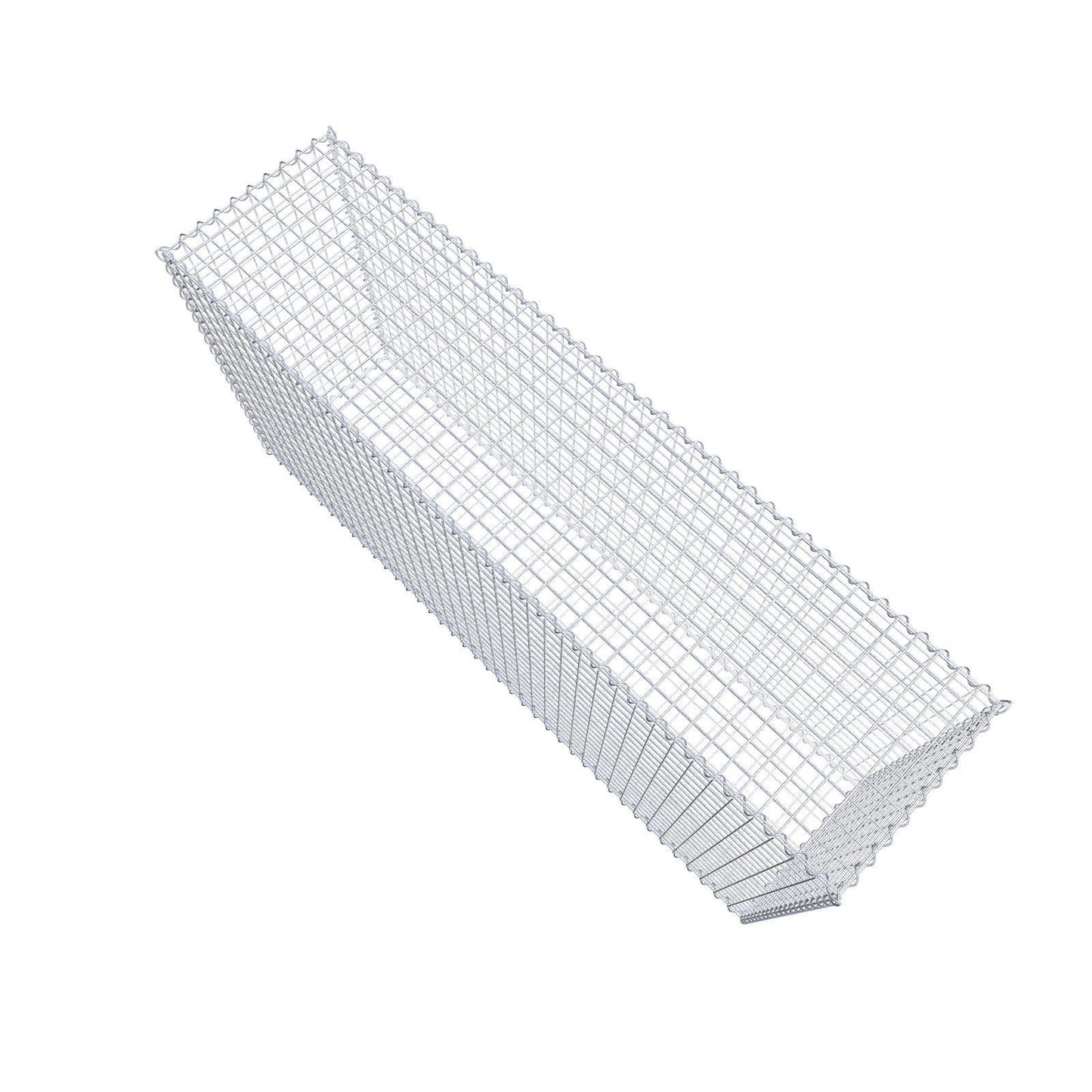 Gabion 200 cm x 100 cm x 50 cm (L x H x D), maskstorlek 5 cm x 5 cm, spiral