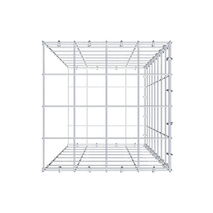 Fourche rapportée type 2 80 cm x 40 cm x 40 cm (L x H x P), mailles 10 cm x 10 cm, anneau en C